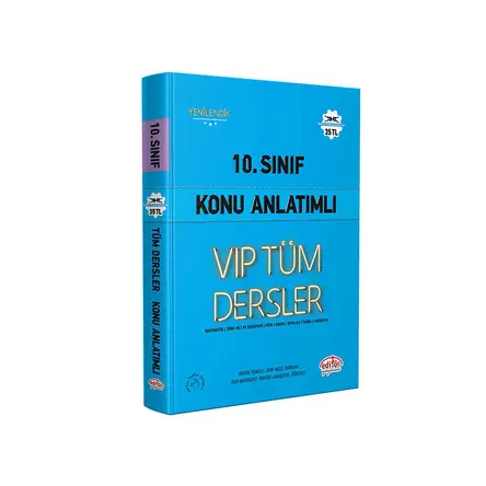 10. Sınıf VIP Tüm Dersler Konu Anlatımlı Editör Yayınevi