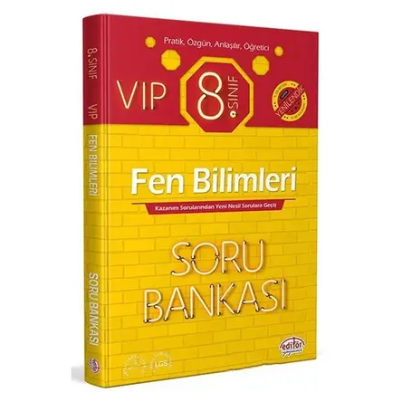 Editör 8. Sınıf VIP Fen Bilimleri Soru Bankası