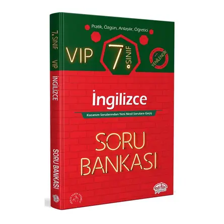 Editör 7. Sınıf VIP İngilizce Soru Bankası