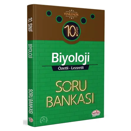 Editör 10. Sınıf Biyoloji Özetli Lezzetli Soru Bankası