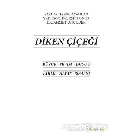Diken Çiçeği - Hikmet Afif Mapolar - Hiperlink Yayınları