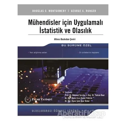 Mühendisler İçin Uygulamalı İstatistik ve Olasılık - Douglas C. Montgomery - Palme Yayıncılık