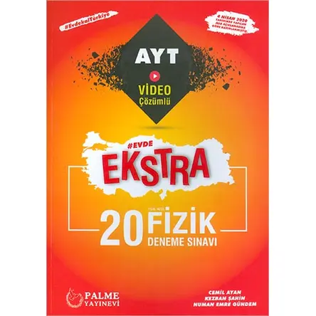 Palme AYT Evde Ekstra 20 Fizik Deneme Sınavı