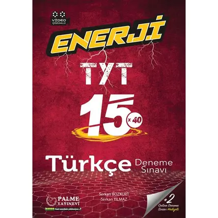 Palme 2021 TYT Enerji Türkçe 15X40 Türkçe Deneme Sınavı