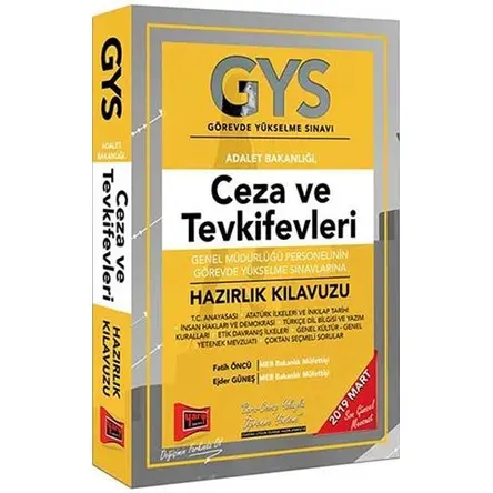 Yargı GYS Ceza ve Tevkifevleri Genel Müdürlüğü Personelinin Sınava Hazırlık Kılavuzu