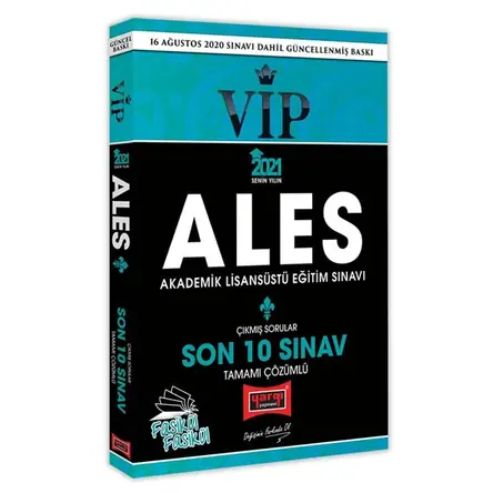Yargı 2021 ALES VIP Son 10 Sınav Çözümlü Fasikül Çıkmış Sorular