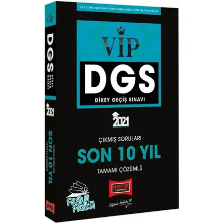 Yargı 2021 DGS VIP Sayısal Sözel Yetenek Son 10 Yıl Çözümlü Fasikül Çıkmış Sorular