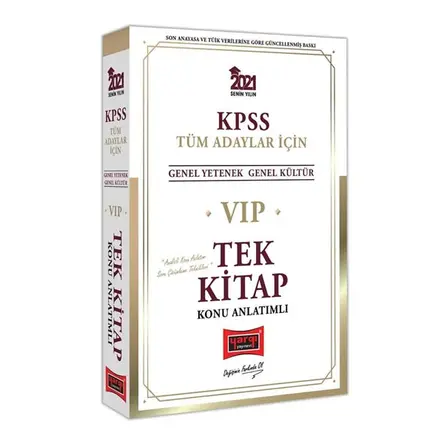 Yargı 2021 KPSS VIP Tüm Adaylar Konu Anlatımlı Tek Kitap