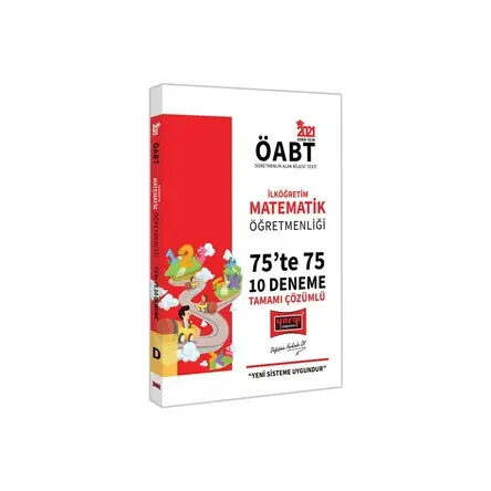 Yargı 2021 ÖABT İlköğretim Matematik Öğretmenliği 75’te 75 Tamamı Çözümlü 10 Deneme Sınavı