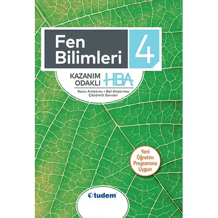 Tudem 4.Sınıf Fen bilimleri Kazanım Odaklı HBA