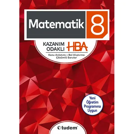Tudem 8.Sınıf Matematik Kazanım Odaklı HBA
