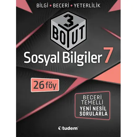 Tudem 7.Sınıf Sosyal Bilgiler 3 Boyut Föy