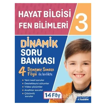 3. Sınıf Hayat Bilgisi - Fen Bilimleri Dinamik Soru Bankası - Kolektif - Tudem Yayınları