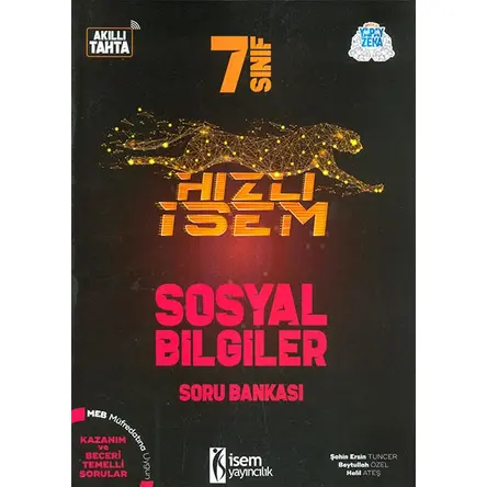 7.Sınıf Hızlı İsem Sosyal Bilgiler Soru Bankası İsem Yayıncılık