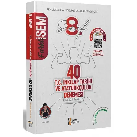 İsem 8. Sınıf Farklı İsem İnkılap Tarihi ve Atatürkçülük 40 Deneme