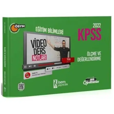 İsem 2022 KPSS Eğitim Bilimleri Ölçme ve Değerlendirme Video Ders Notları