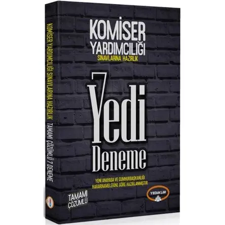 Yediiklim Komiser Yardımcılığı Sınavlarına Hazırlık Çözümlü 7 Deneme