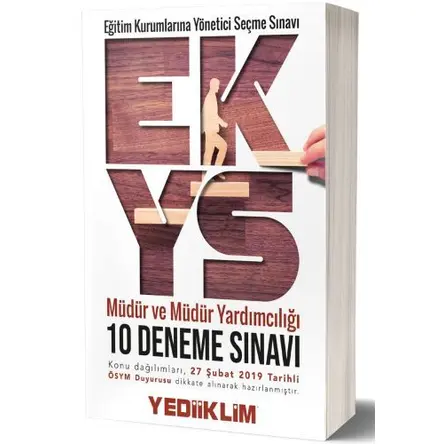 Yediiklim Müdür ve Müdür Yardımcılığı 10 Deneme Sınavı