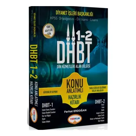 Yediiklim DHBT Tüm Adaylar için Din Hizmetleri Alan Bilgisi Konu Anlatımlı
