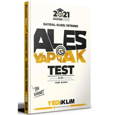Yediiklim 2021 Ales Sayısal Sözel Yetenek Çek Kopart Yaprak Test