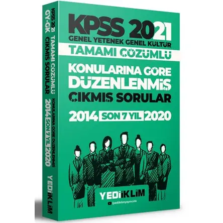Yediiklim 2021 KPSS Lisans Çözümlü Çıkmış Soruları