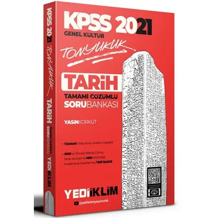 Yediiklim 2021 KPSS Tonyukuk Tarih Tamamı Çözümlü Soru Bankası