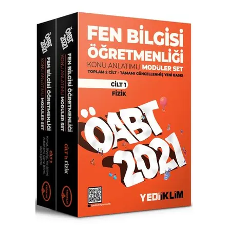 Yediiklim 2021 ÖABT Fen Bilgisi Öğretmenliği Konu Anlatımlı Modüler Set 2 Cilt