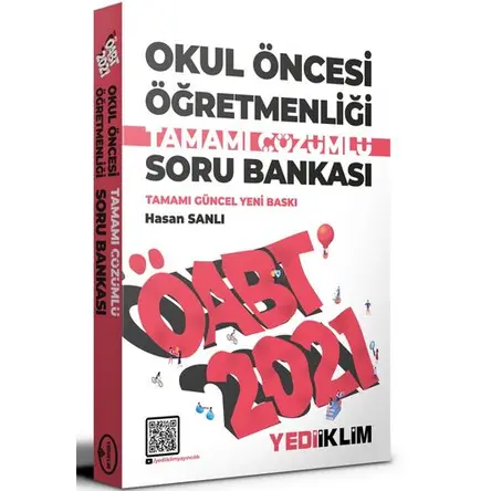 Yediiklim 2021 ÖABT Okul Öncesi Öğretmenliği Çözümlü Soru Bankası