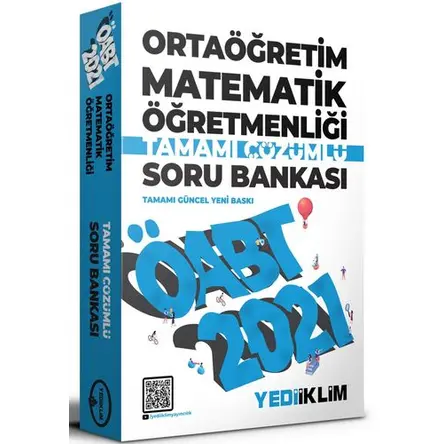 Yediiklim 2021 ÖABT Ortaöğretim Matematik Öğretmenliği Çözümlü Soru Bankası