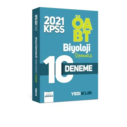 Yediiklim 2021 ÖABT Biyoloji Öğretmenliği Çözümlü 10 Deneme