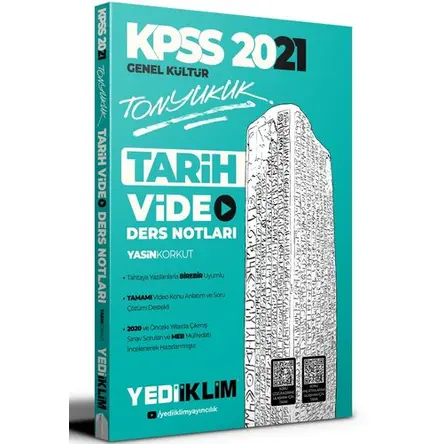 Yediiklim 2021 KPSS Tonyukuk Tarih Video Ders Notları