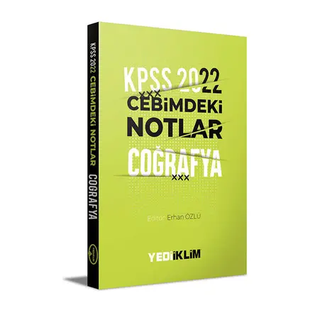 Yediiklim 2022 KPSS Cebimdeki Notlar Coğrafya Kitapçığı