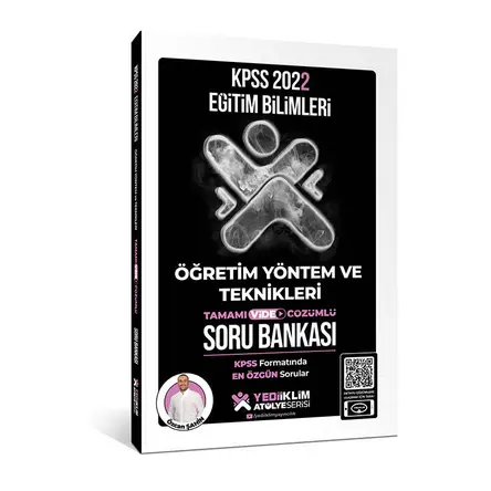 Yediiklim 2022 KPSS Eğitim Bilimleri Atölye Serisi Öğretim Yöntem ve Teknikleri Çözümlü Soru Bankası
