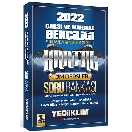 Yediiklim 2022 Çarşı ve Mahalle Bekçiliği Sınavlarına Hazırlık Kartal Soru Bankası