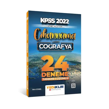 Yediiklim 2022 KPSS Cihannüma Genel Kültür Coğrafya Tamamı Çözümlü 24 Deneme