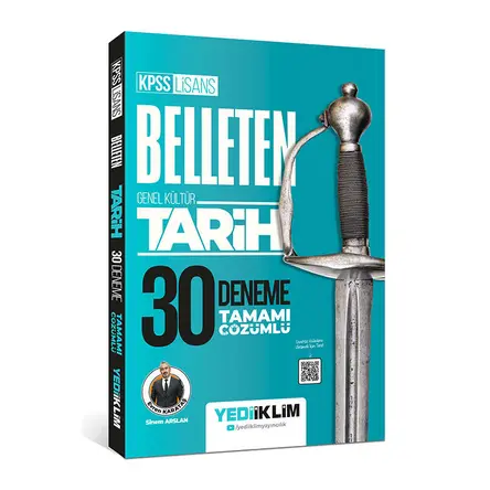 Yediiklim KPSS Lisans Genel Kültür Belleten Tarih Tamamı Çözümlü 30 Deneme