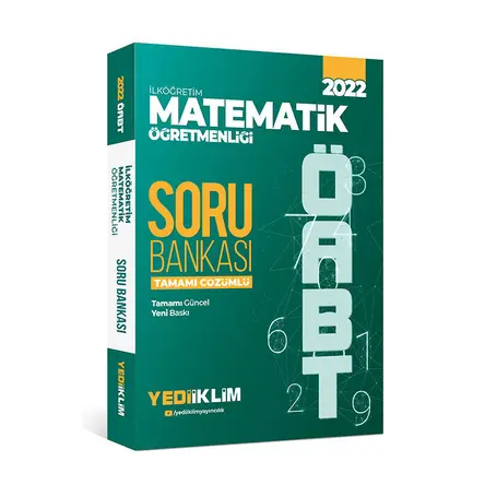 Yediiklim 2022 ÖABT İlköğretim Matematik Öğretmenliği Tamamı Çözümlü Soru Bankası