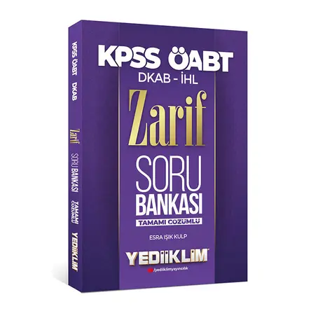 Yediiklim 2022 ÖABT DKAP İHL Zarif Tamamı Çözümlü Soru Bankası