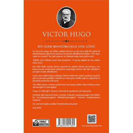 Bir İdam Mahkumunun Son Günü - Victor Hugo - Maviçatı (Dünya Klasikleri)