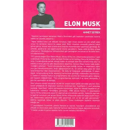 Elon Musk (Biyografi) Maviçatı Yayınları