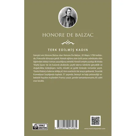Terk Edilmiş Kadın - Honore De Balzac - Maviçatı (Dünya Klasikleri)