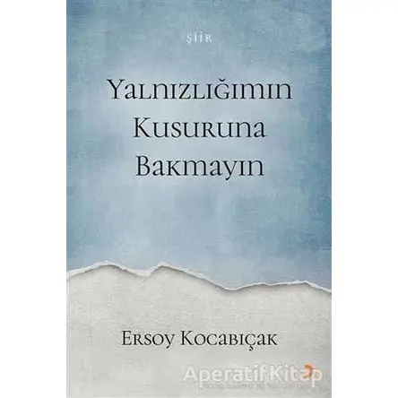 Yalnızlığımın Kusuruna Bakmayın - Ersoy Kocabıçak - Cinius Yayınları