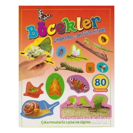 Böcekler - Çıkartma ve Aktivite Kitabı - Kolektif - Parıltı Yayınları