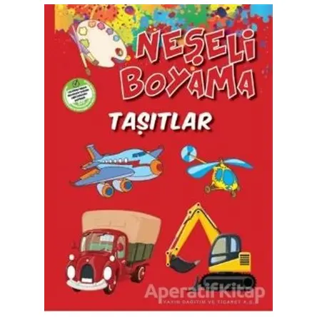 Neşeli Boyama - Taşıtlar (Suluboya Hediyeli)
