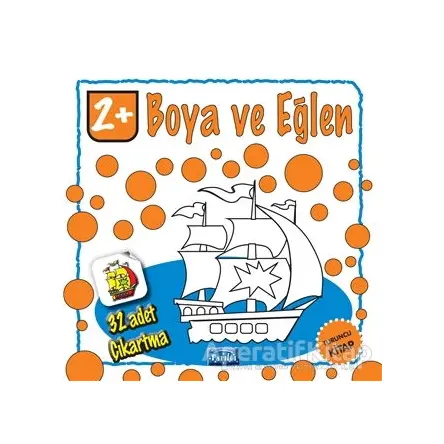 Boya ve Eğlen - Turuncu Kitap - 32 Adet Çıkartma - Kolektif - Parıltı Yayınları