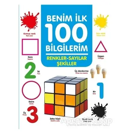 Renkler-Sayılar-Şekiller - Benim İlk 100 Bilgilerim - Ahmet Altay - 0-6 Yaş Yayınları