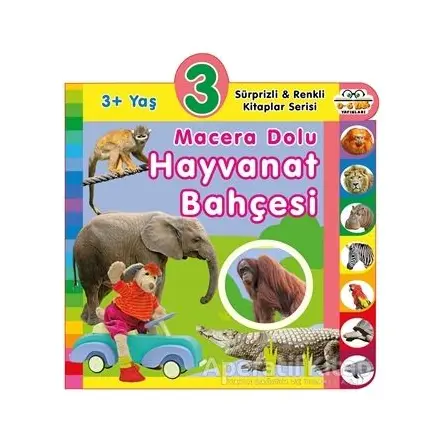 3+ Yaş Macera Dolu Hayvanat Bahçesi - Kolektif - 0-6 Yaş Yayınları