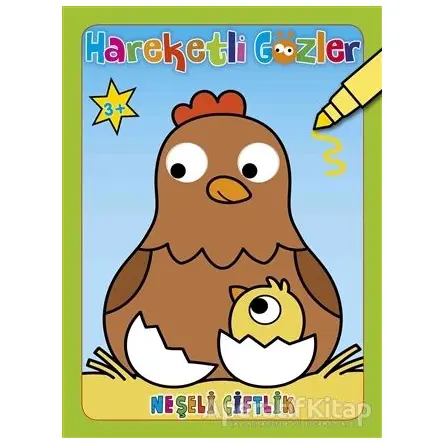 Neşeli Çiftlik - Hareketli Gözler - Kolektif - 0-6 Yaş Yayınları