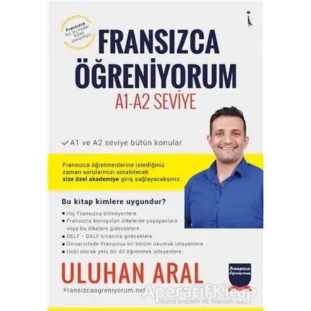 Fransızca Öğreniyorum: A1-A2 Seviye - Uluhan Aral - İkinci Adam Yayınları