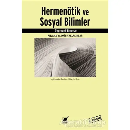Hermenötik ve Sosyal Bilimler - Zygmunt Bauman - Ayrıntı Yayınları